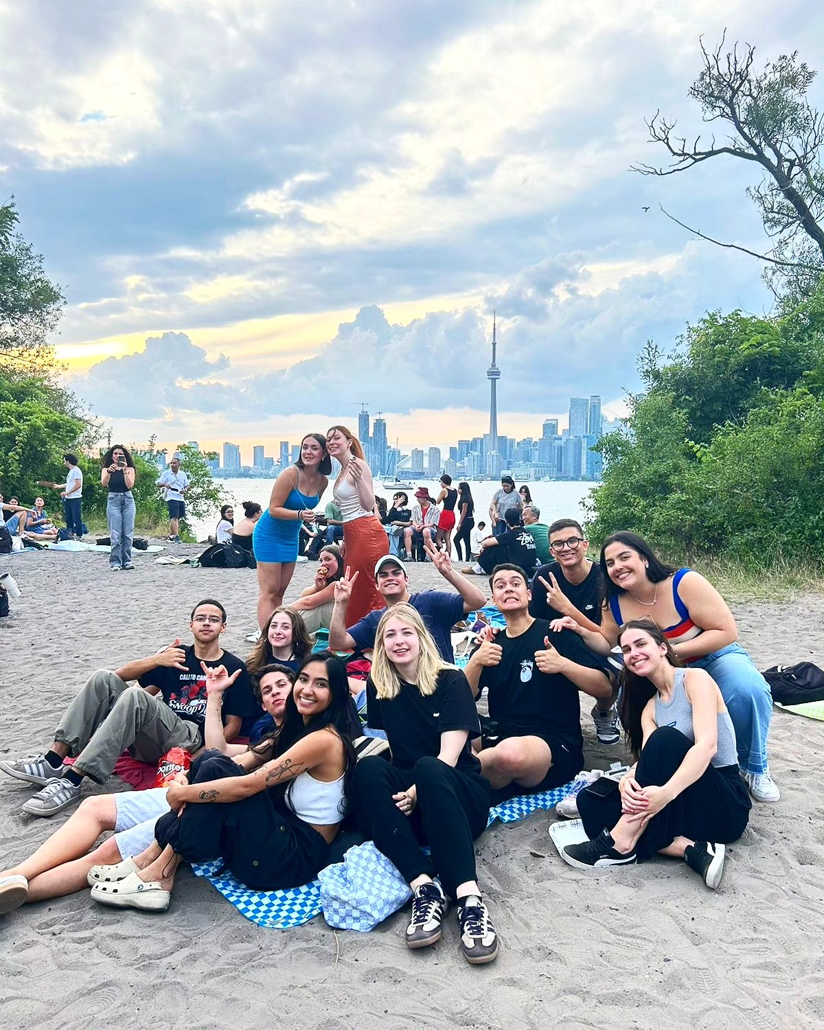 Estudiantes en un curso de inglés general en Toronto